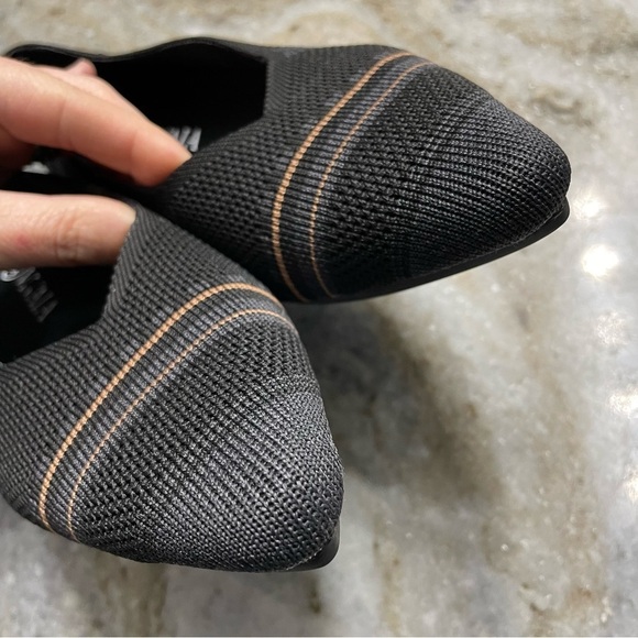 VIVAIA Pointed-Toe Ballet Flats (Aria) Knit Slip On Flats Black/Gray Women’s 37 - Picture 5 of 11